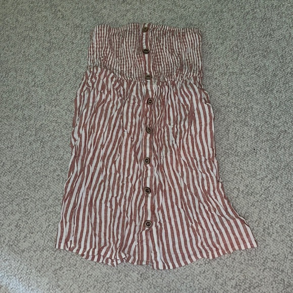 Strapless striped dress - Picture 1 of 3